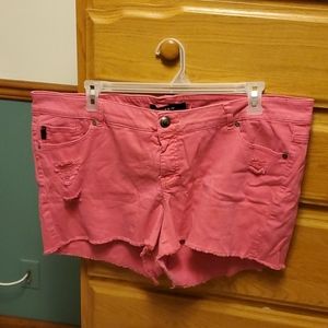 Pink Jean Shorts
